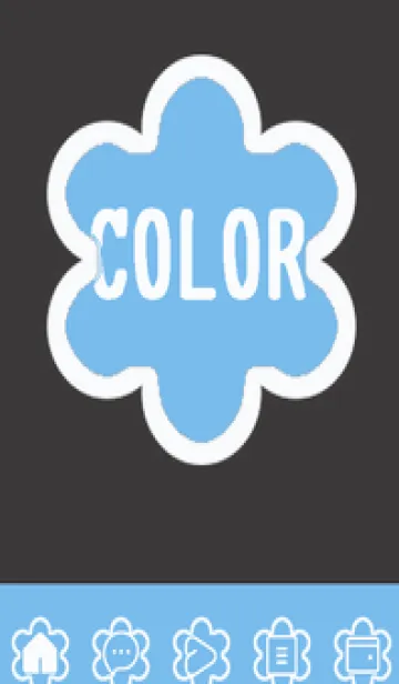 [LINE着せ替え] blue color C60の画像1