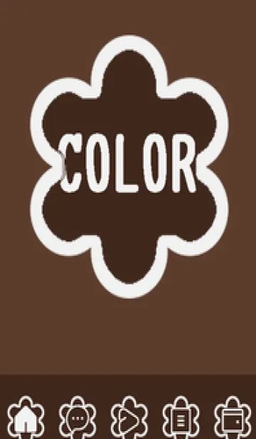 [LINE着せ替え] brown color C56の画像1