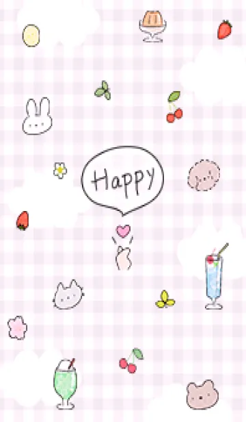 [LINE着せ替え] pinkpurple Happiness04_1の画像1