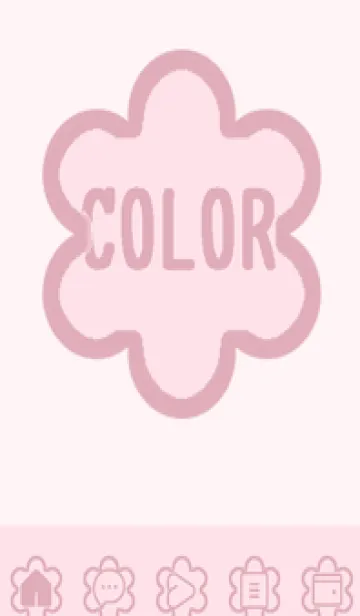 [LINE着せ替え] pink color C60の画像1