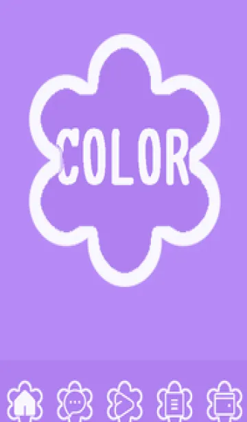 [LINE着せ替え] purple color C56の画像1