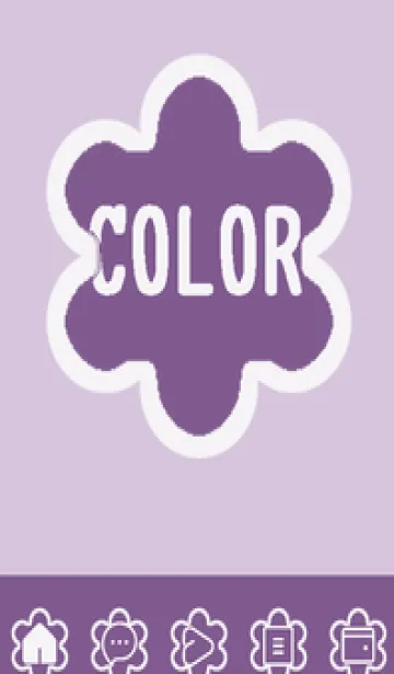 [LINE着せ替え] purple color C60の画像1