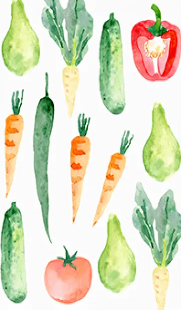 [LINE着せ替え] 【シンプル】お野菜の着せかえ#263の画像1