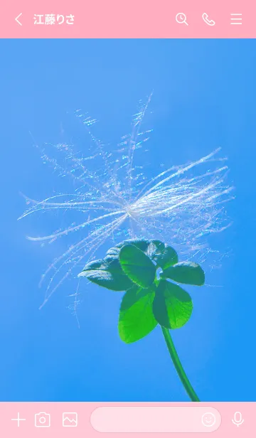 [LINE着せ替え] ケサランパサラン & Lucky clover #6-6の画像2