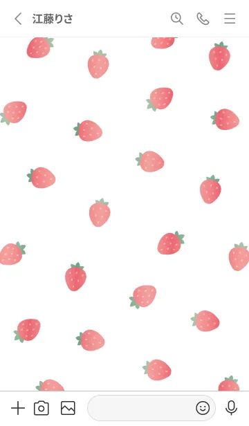 [LINE着せ替え] Strawberry - MEKYM 11の画像2