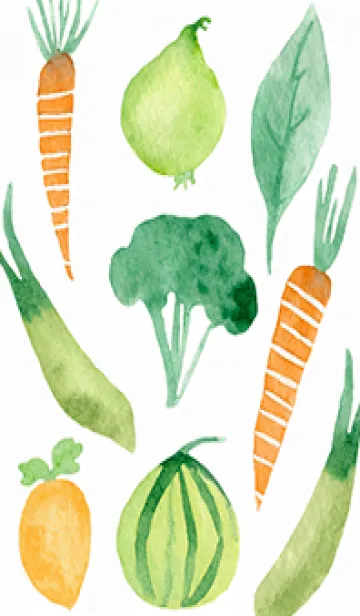 [LINE着せ替え] 【シンプル】お野菜の着せかえ#271の画像1