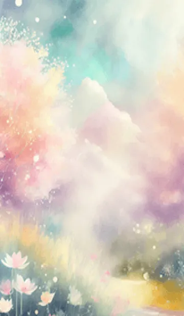 [LINE着せ替え] 優美な春の風景の着せかえ(Spring-197)の画像1