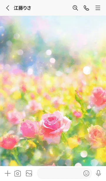 [LINE着せ替え] 薔薇(バラ)の花の着せかえ(R3493)の画像2