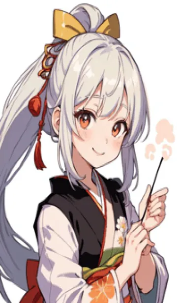 [LINE着せ替え] かわいい女性忍者 e6onUの画像1