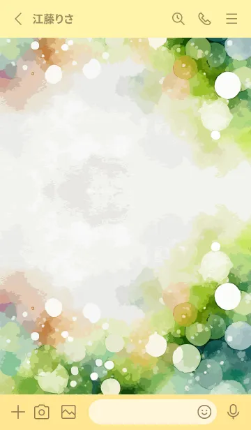 [LINE着せ替え] light yellow 幻想的な背景の画像2