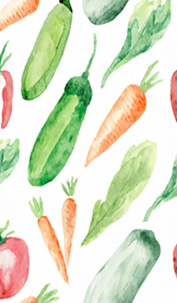 [LINE着せ替え] 【シンプル】お野菜の着せかえ#278の画像1