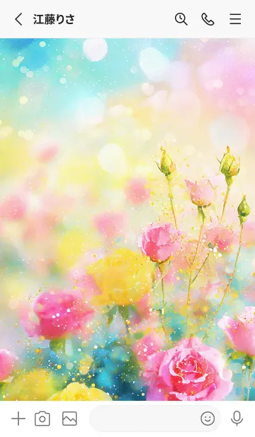 [LINE着せ替え] 薔薇(バラ)の花の着せかえ(R3498)の画像2