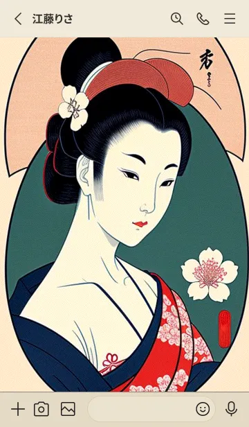 [LINE着せ替え] 浮世絵桜の季節 jTFUBの画像2