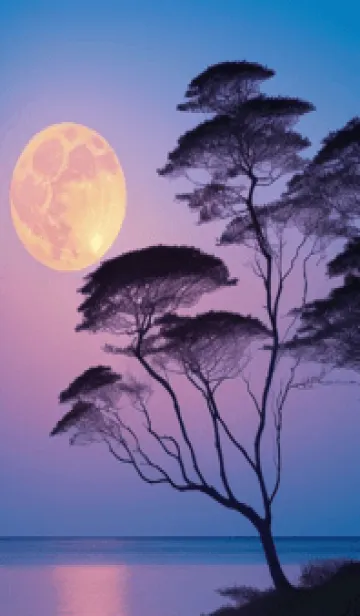 [LINE着せ替え] 夕陽のビーチ 1vEqiの画像1