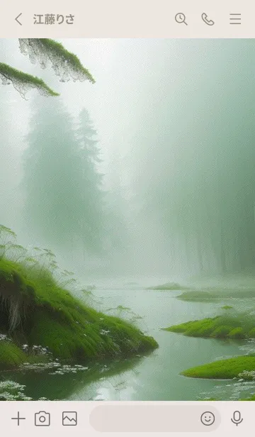 [LINE着せ替え] 静かな森 XQVFoの画像2