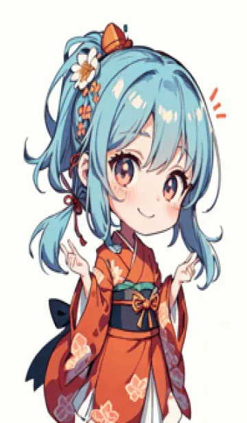 [LINE着せ替え] かわいい女性忍者 wEiPZの画像1