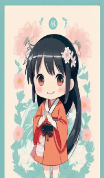 [LINE着せ替え] かわいい女性忍者 zfl4vの画像1