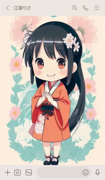 [LINE着せ替え] かわいい女性忍者 zfl4vの画像2