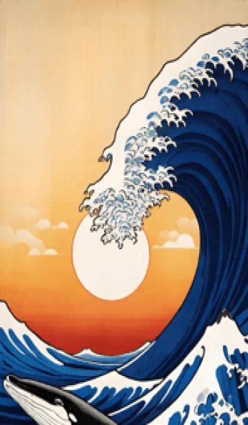 [LINE着せ替え] 浮世絵 山海桜花 hokSQの画像1