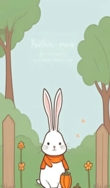 [LINE着せ替え] 可愛いウサギ - Q版 WEBFxの画像1