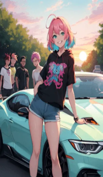 [LINE着せ替え] かわいい女の子 a5ymuの画像1