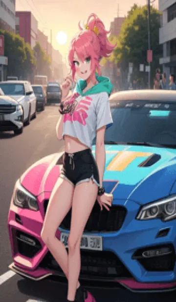 [LINE着せ替え] かわいい女の子 XnZvCの画像1