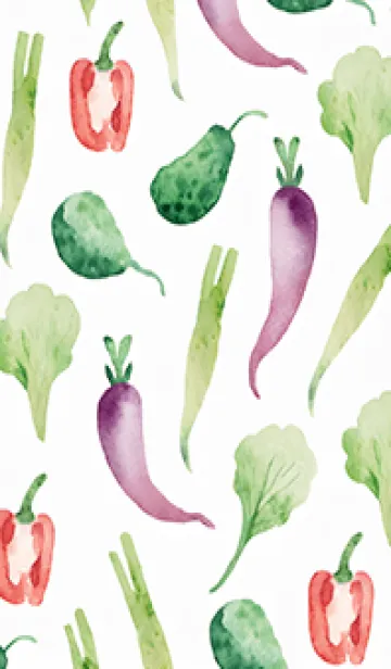 [LINE着せ替え] 【シンプル】お野菜の着せかえ#288の画像1
