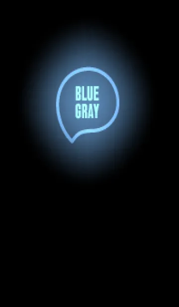 [LINE着せ替え] Blue-Gray Neon Theme (JP)の画像1