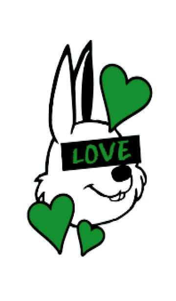 [LINE着せ替え] ラブ ラビット 124の画像1