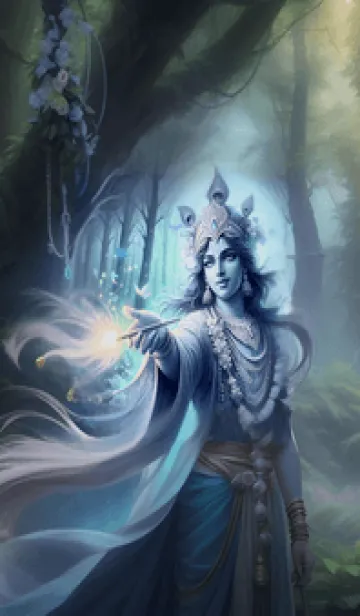 [LINE着せ替え] クリシュナ、守護の神 06の画像1