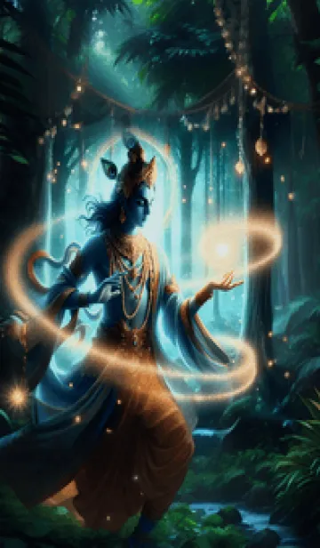 [LINE着せ替え] クリシュナ、守護の神 11の画像1