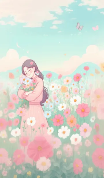 [LINE着せ替え] I love wonderful pastel 05の画像1