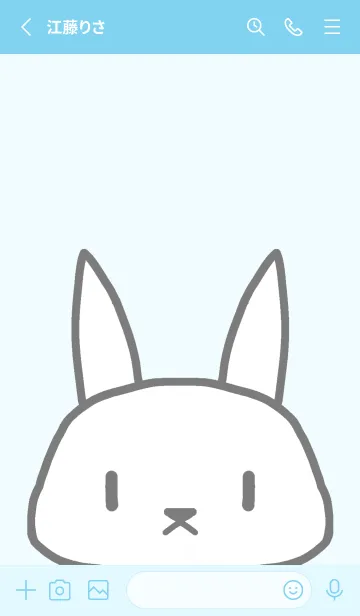 [LINE着せ替え] しろうさの画像2