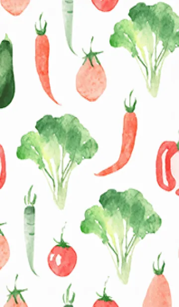 [LINE着せ替え] 【シンプル】お野菜の着せかえ#285の画像1