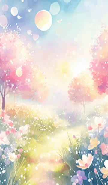 [LINE着せ替え] 優美な春の風景の着せかえ(Spring-211)の画像1