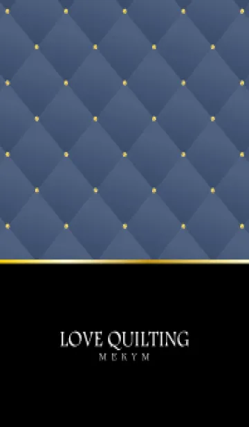 [LINE着せ替え] LOVE QUILTING -chic moonlight blue-の画像1