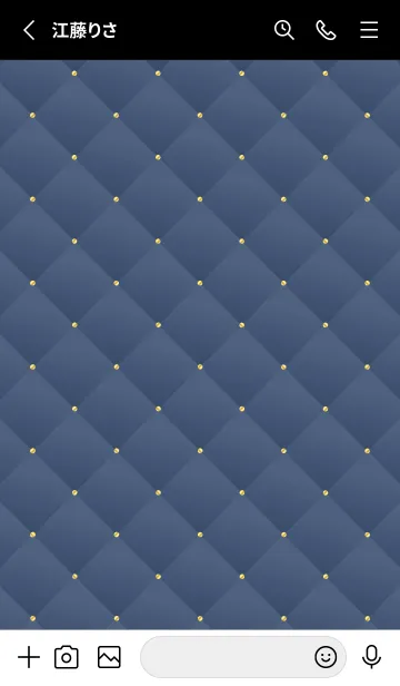 [LINE着せ替え] LOVE QUILTING -chic moonlight blue-の画像2
