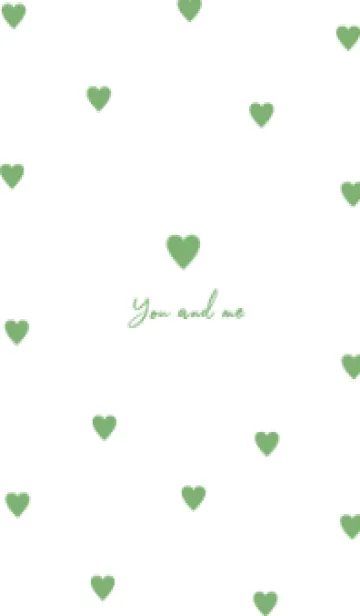 [LINE着せ替え] pattern_heart naturalgreenの画像1