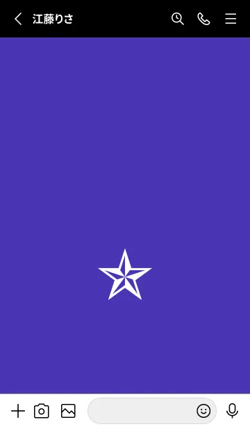 [LINE着せ替え] シンプル ロック スター _129の画像2