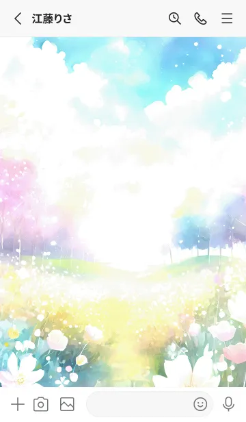 [LINE着せ替え] 優美な春の風景の着せかえ(Spring-214)の画像2