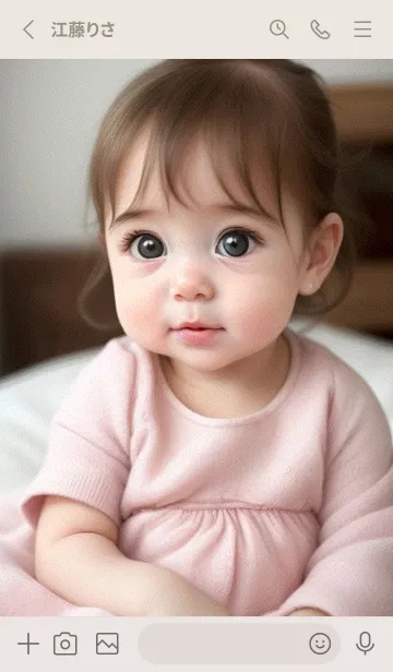 [LINE着せ替え] かわいい赤ちゃん - Q版 ivvdlの画像2