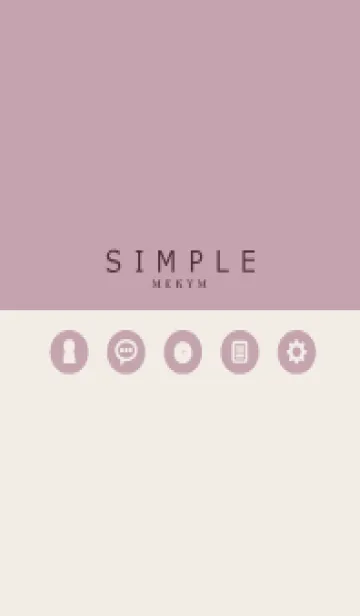[LINE着せ替え] SIMPLE-ICON PINK 21の画像1