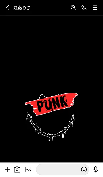 [LINE着せ替え] パンク スマイル 38の画像2