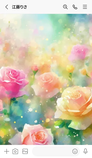 [LINE着せ替え] 薔薇(バラ)の花の着せかえ(R3513)の画像2