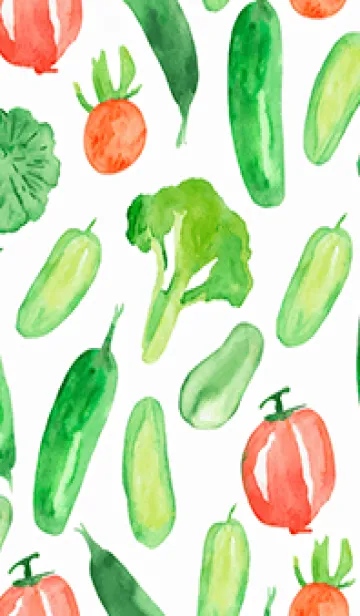 [LINE着せ替え] 【シンプル】お野菜の着せかえ#294の画像1