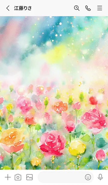 [LINE着せ替え] 薔薇(バラ)の花の着せかえ(R3514)の画像2