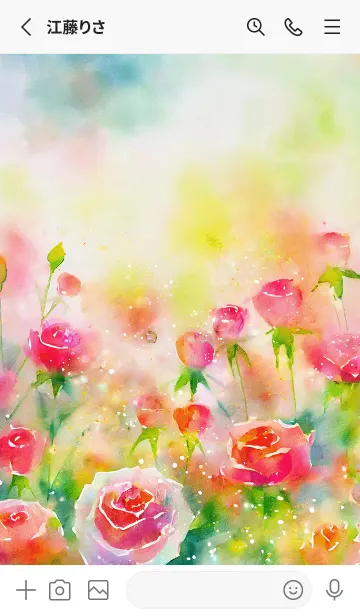 [LINE着せ替え] 薔薇(バラ)の花の着せかえ(R3515)の画像2