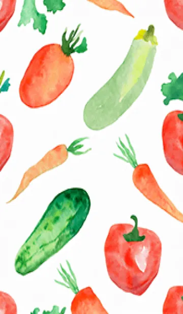 [LINE着せ替え] 【シンプル】お野菜の着せかえ#297の画像1