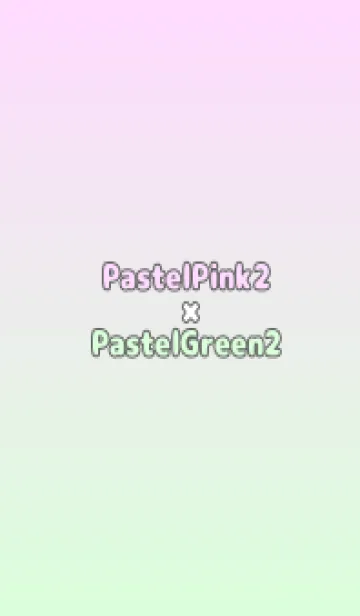 [LINE着せ替え] パステルピンク2★パステルグリーン2.TKCの画像1