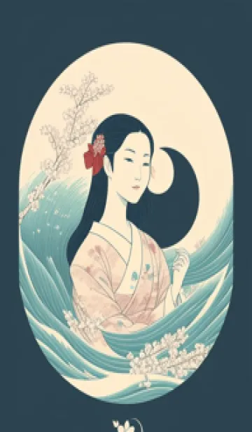 [LINE着せ替え] 浮世絵桜の季節 zwdJQの画像1